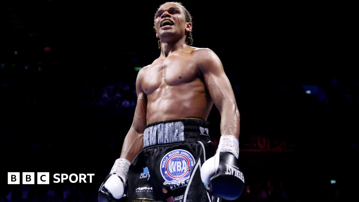 Gerome Warburton celebrates his win