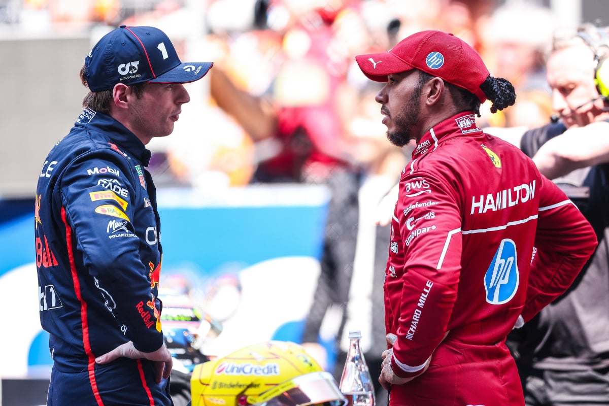 Lewis Hamilton and Max Verstappen