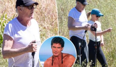 David Hasselhoff, 73, seen on rare outing with wife Hayley Roberts