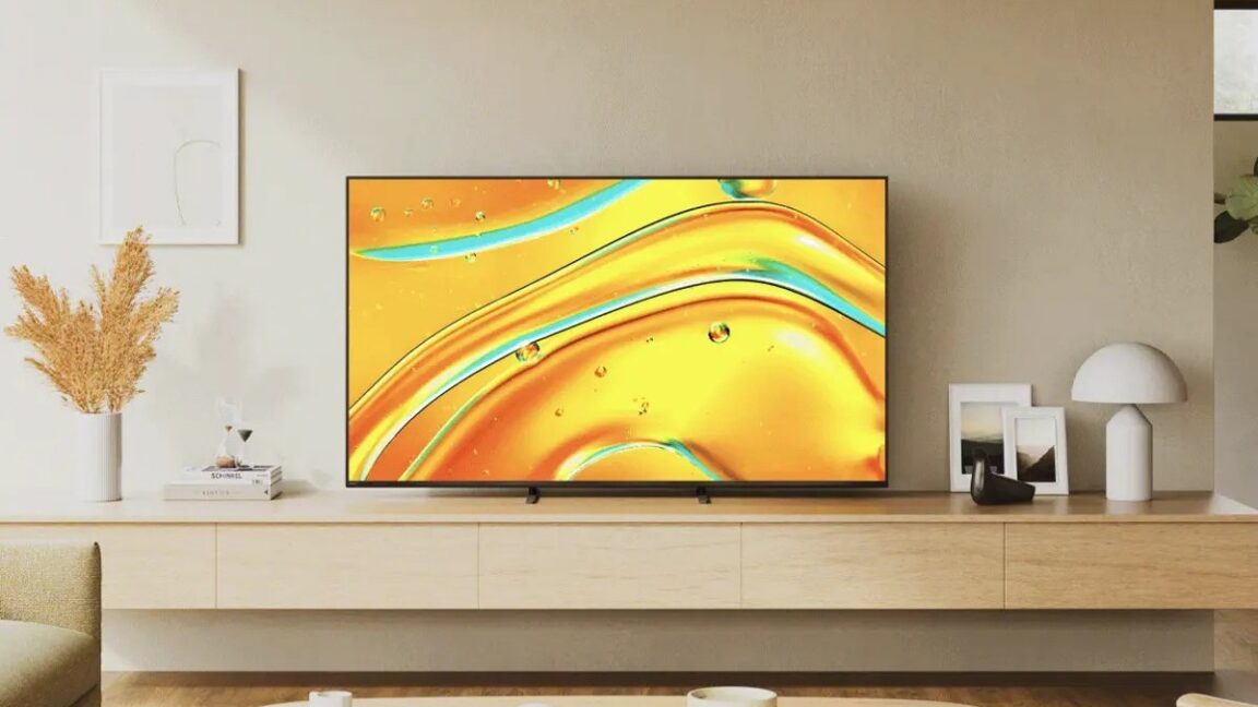 A marketing image for Sony'a Bravia 5 (XR50) series of Mini LED TVs that came out in 2025.