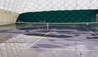 Plans for new permanent building for tennis club