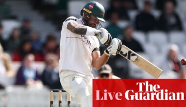 County cricket: Northants make history with four hundreds as Leics frustrate Surrey – as it happened | County Championship