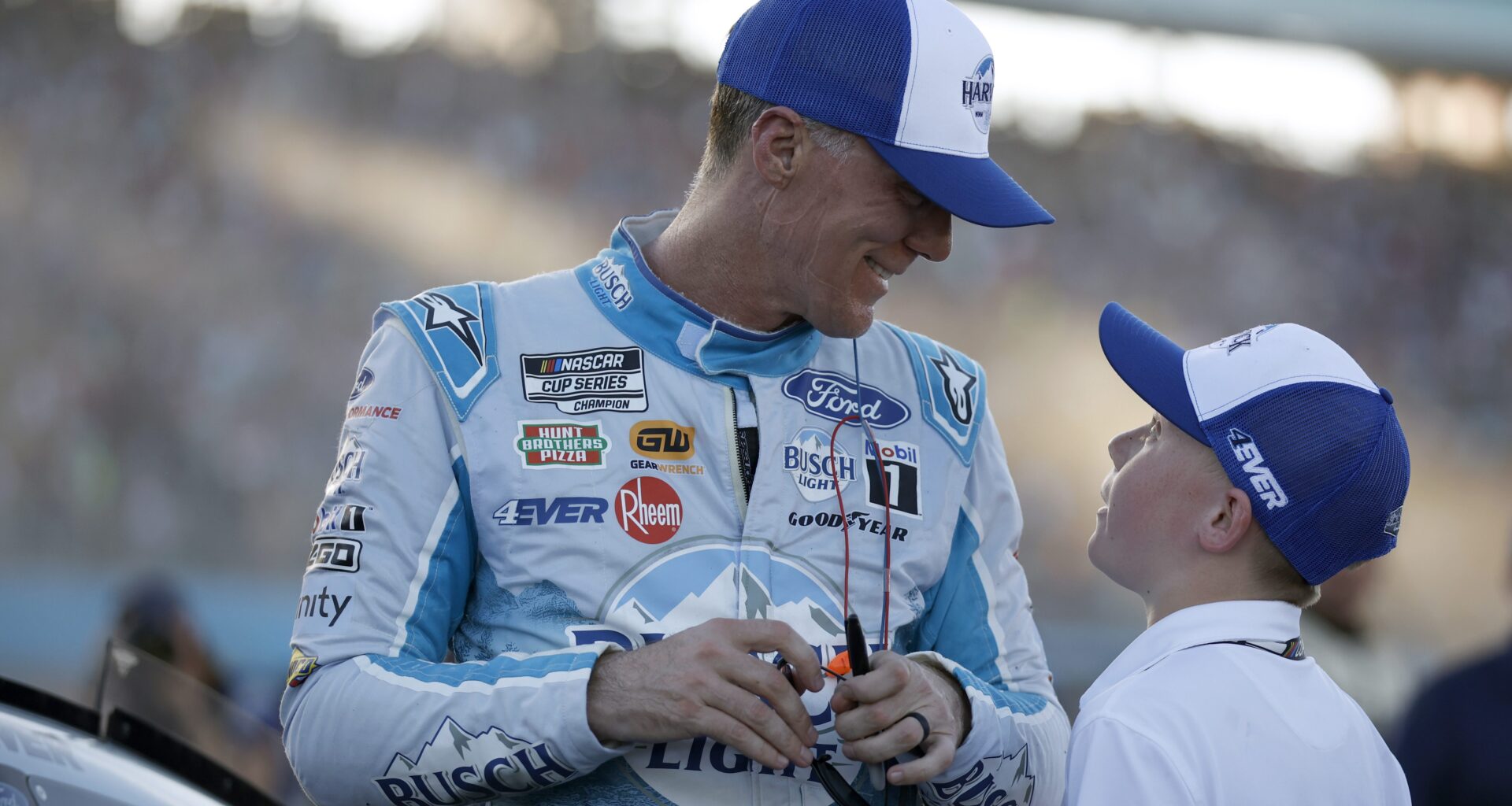 Kevin Harvick Reacts to Son Keelan’s Driving Resemblance