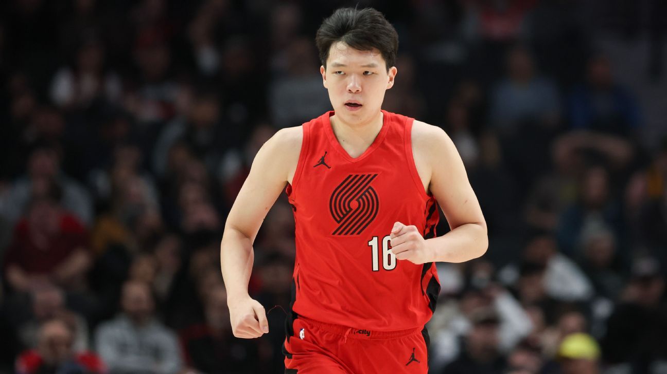 NBA fines Trail Blazers, suspends personnel over Yang Hansen