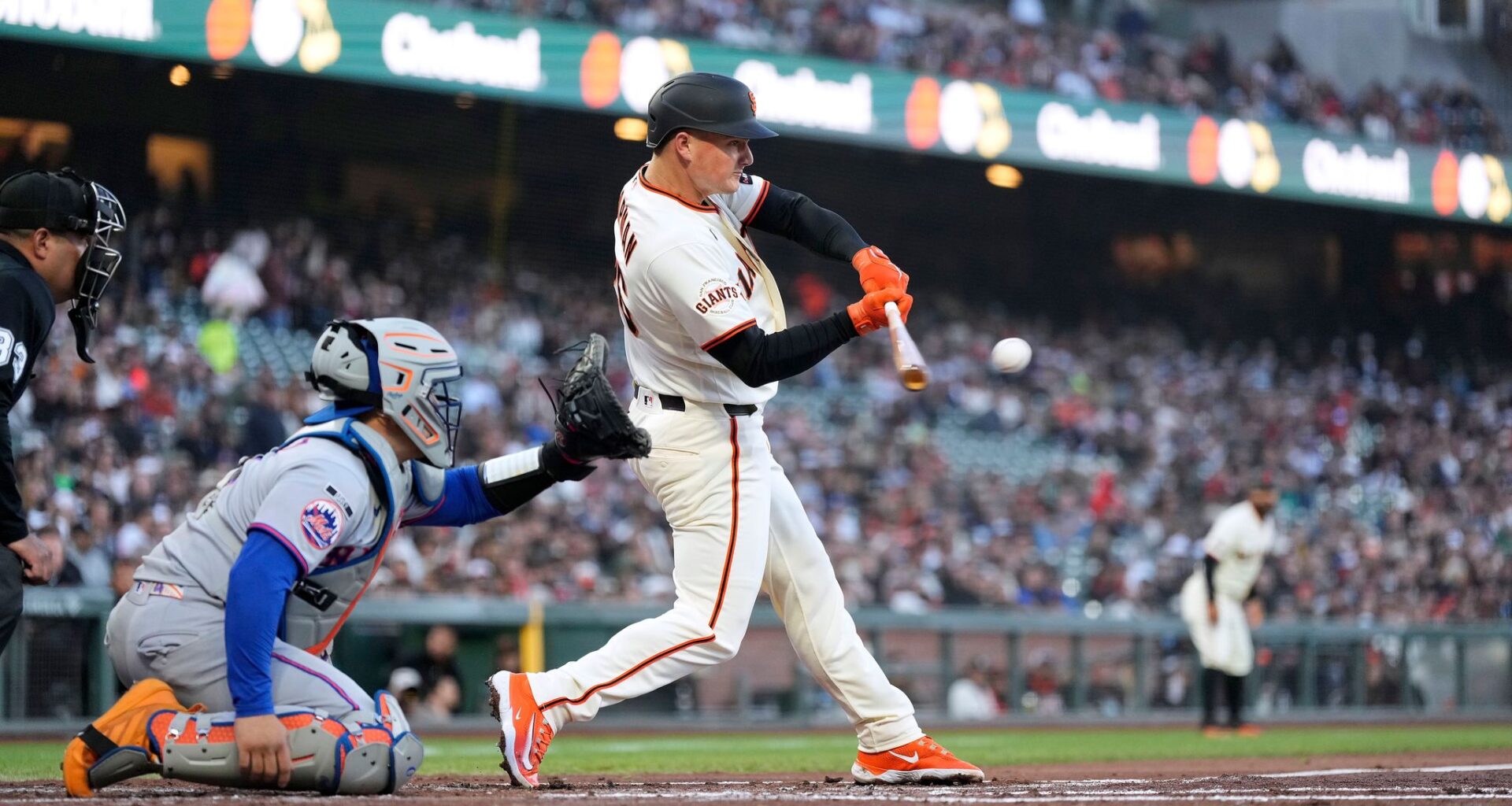 Daniel Susac enjoys big night in first major league start as the Giants top Mets 7-2