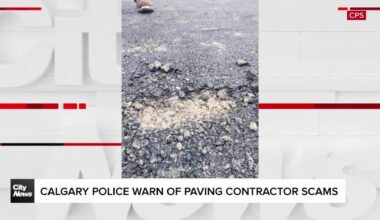Calgary Police warn of paving contractor scams