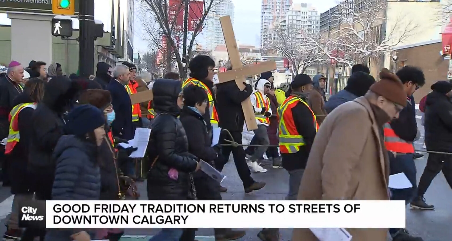 Good Friday tradition returns to streets of downtown Calgary