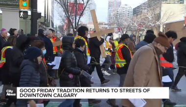 Good Friday tradition returns to streets of downtown Calgary