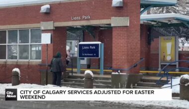 City of Calgary services adjusted for Easter weekend