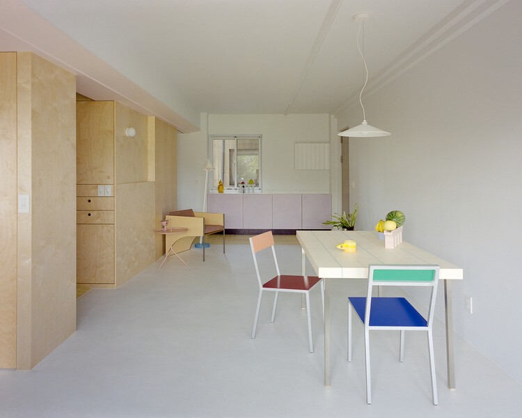 L’appartement Hu / OUJ - Interior Photography, Kitchen, Wood, Table, Chair