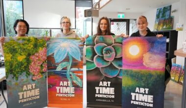 Penticton teen artists showcase talent on city street banners