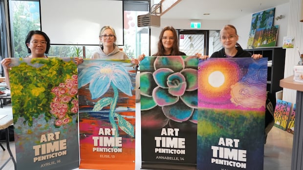 Penticton teen artists showcase talent on city street banners