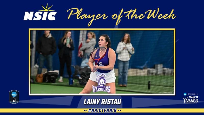 LAINY RISTAU COLLECTS NSIC TENNIS PLAYER OF THE WEEK AWARD