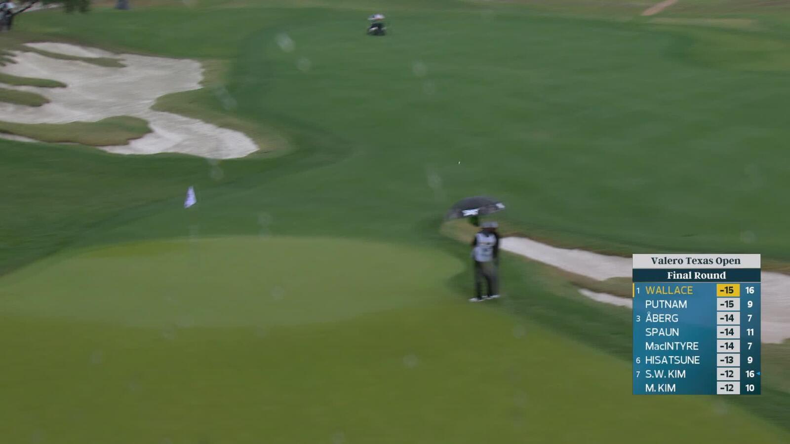 Matt Wallace makes birdie on No. 17 at Valero