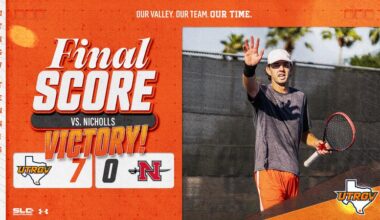 Whitehead Caps Men’s Tennis Sweep of Nicholls on Senior Day