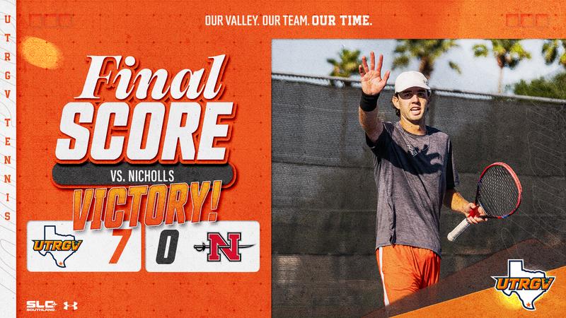 Whitehead Caps Men’s Tennis Sweep of Nicholls on Senior Day