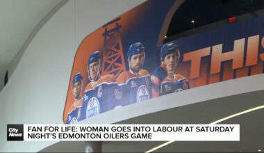 Woman goes into labour at Edmonton Oilers game