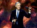 Prime Minister Mark Carney speaks onstage during the Juno Awards at TD Coliseum on March 29, 2026 in Hamilton.