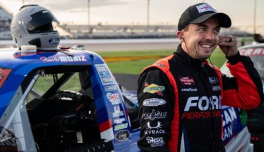 Frankie Muniz at NASCAR Truck race