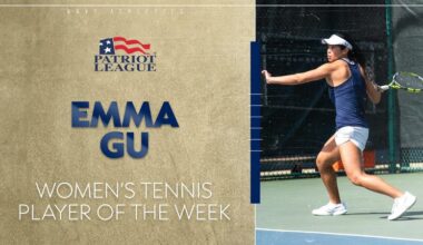 Emma Gu Recognized as Patriot League Women’s Tennis Player of the Week