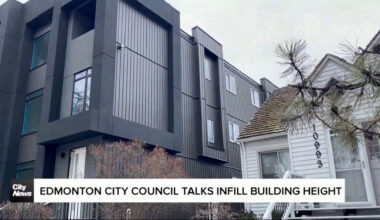 Edmonton city council talks new infill building height