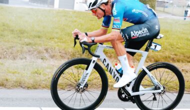 Mathieu van der Poel races on the unreleased Endurace at E3