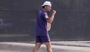 Men’s Tennis takes down Lipscomb in regular season finale, 5-2