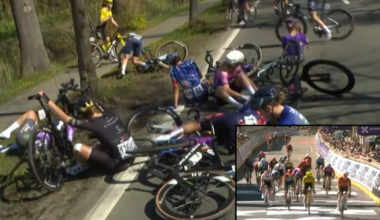 Nasty crash mars Scheldeprijs finale, as Kool beats Veenhoven on a Wiebes-less day