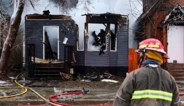 Fire destroys house in Winnipeg's North End