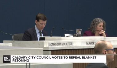 Calgary city council votes to repeal blanket rezoning