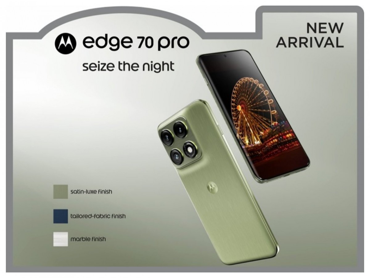 Here's the Motorola Edge 70 Pro in leaked marketing materials
