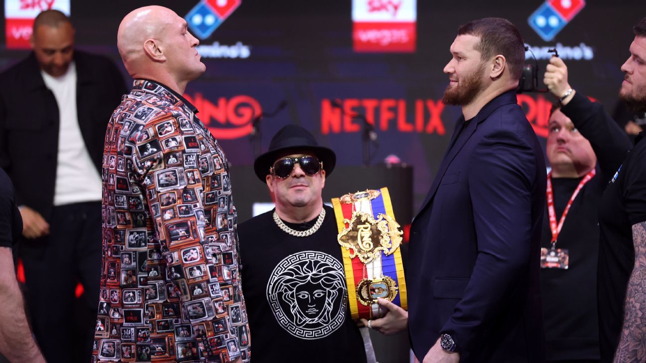 Tyson Fury declares he will 'make an example of' Arslanbek Makhmudov ahead of heavyweight showdown