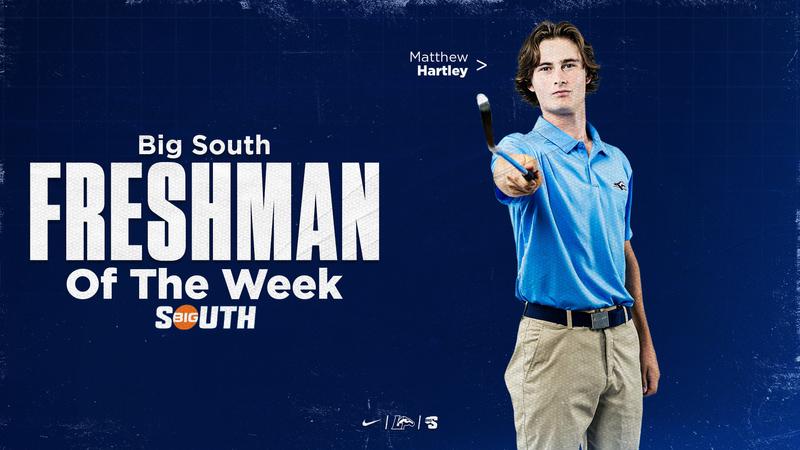 Hartley Named Big South Men's Golf Freshman of the Week
