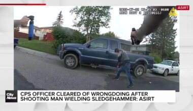 CPS officer cleared of wrongdoing after shooting man wielding sledgehammer: ASIRT