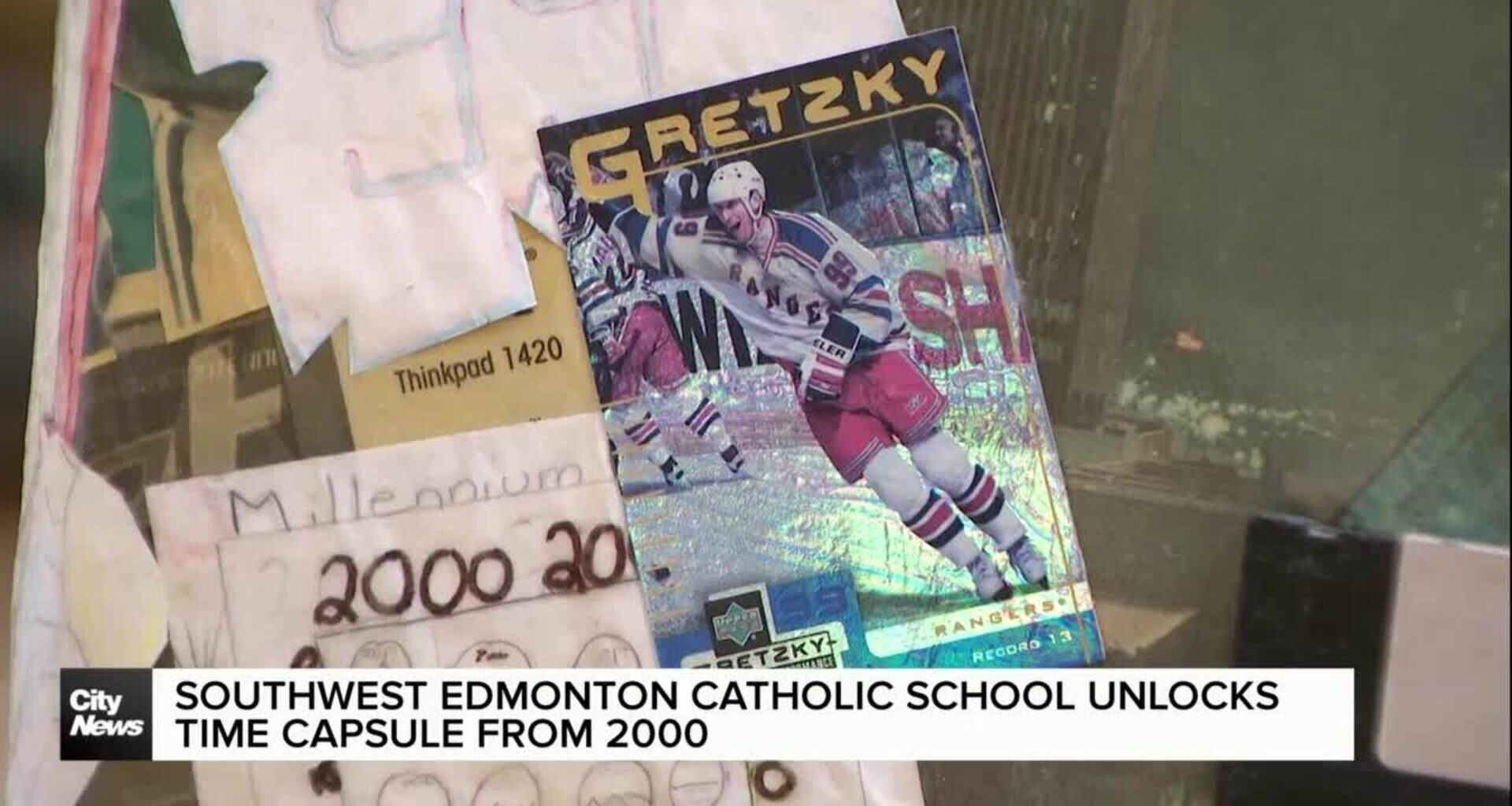 Good Shepherd Catholic School unlocks time capsule from 2000 in Edmonton