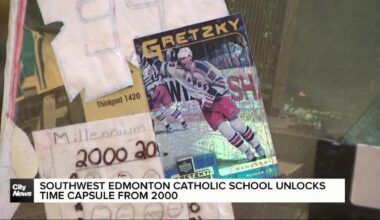 Good Shepherd Catholic School unlocks time capsule from 2000 in Edmonton