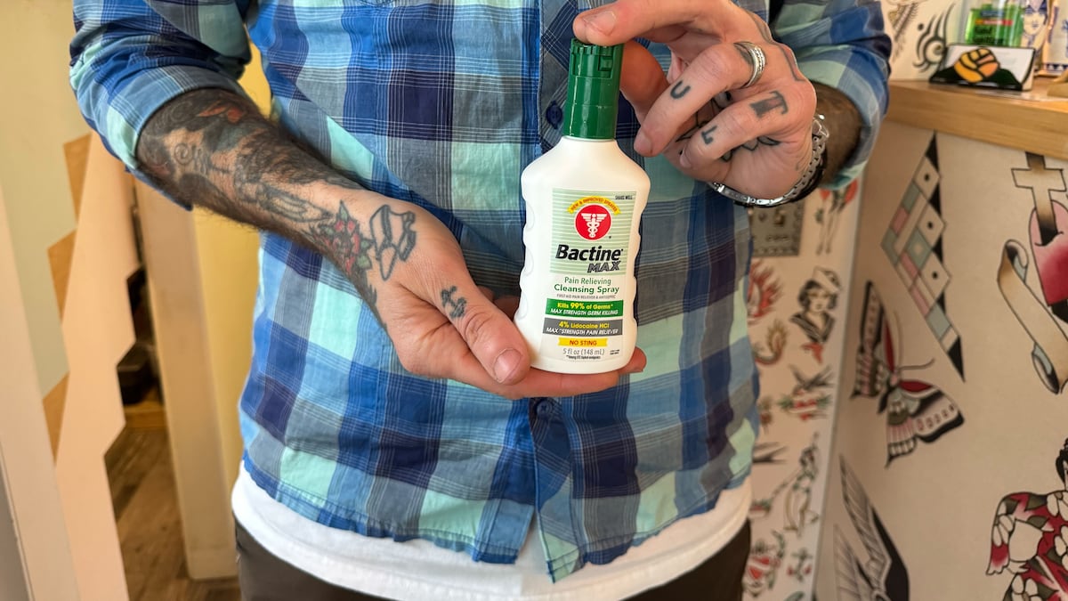 Oregon Health Authority says tattoo artists can’t use topical numbing creams, sprays