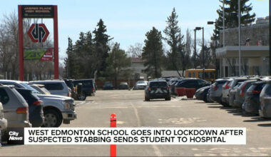 West Edmonton school placed under lockdown after suspected stabbing