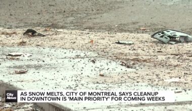 As snow melts, Montreal to prioritize downtown cleanup