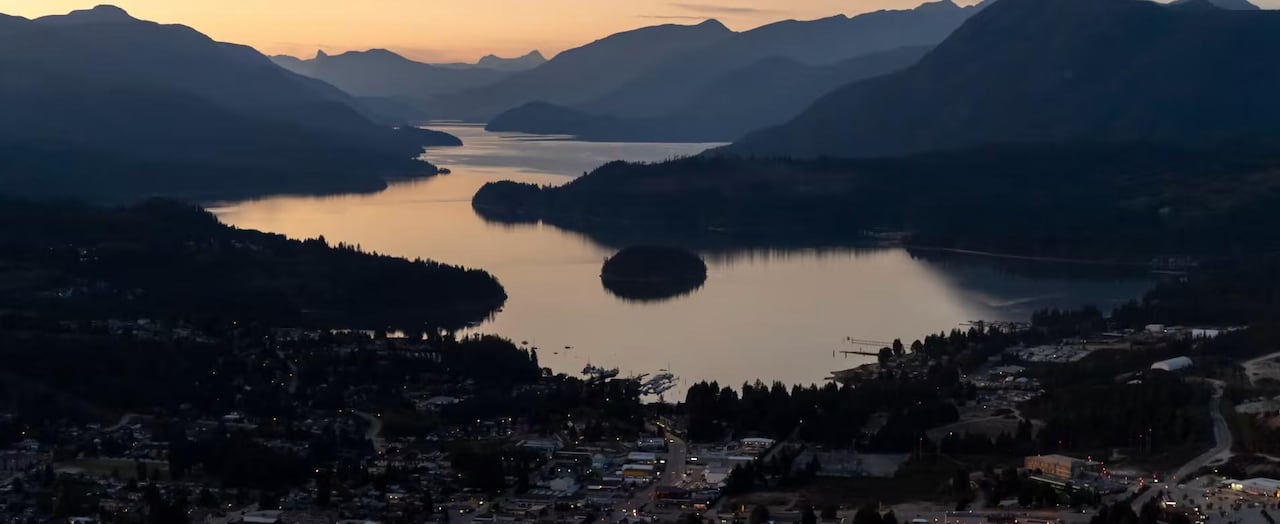 A landscape photo of Sechelt, B.C.