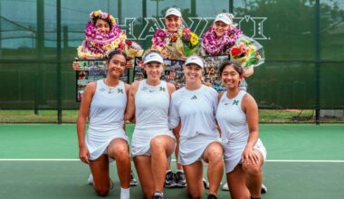 Women’s Tennis Battles on Senior Night Against UC Davis