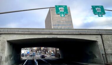 Another spring, another lane closure on the Queensway