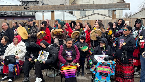 'It's true. She's gone': Family mourns Leah Keeper at vigil held after missing woman's remains identified