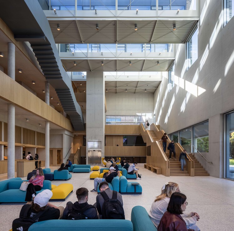 University of Limerick Student Center / Carr Cotter & Naessens - Interior Photography, Stairs, Chair