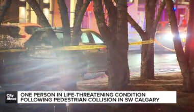 One person in life-threatening condition following pedestrian collision in SW Calgary