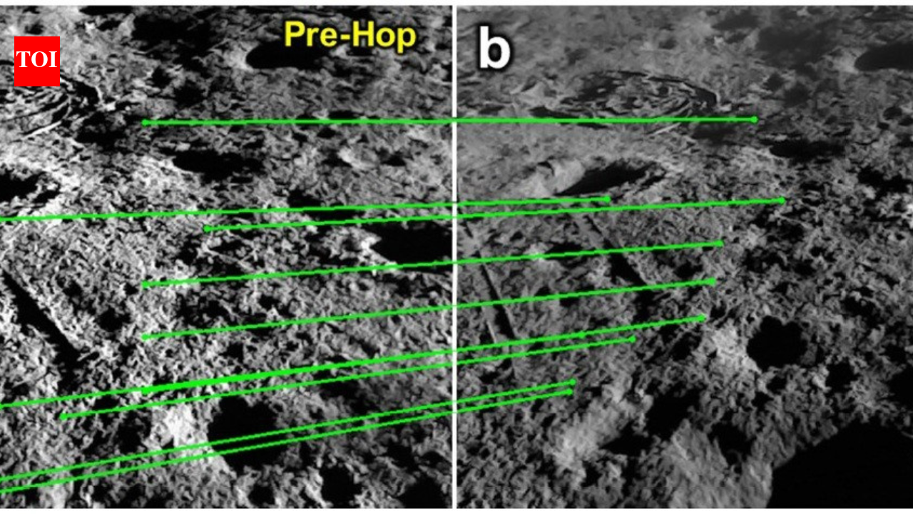 Vikram Lunar South Pole: Vikram's 'hop' unravels surficial 'layers' near lunar south pole region | India News