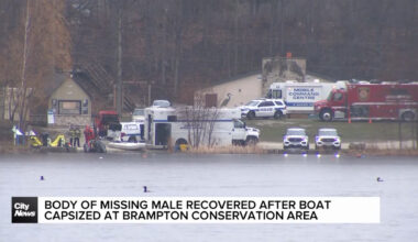 Body recovered after boat capsized at Brampton conservation area