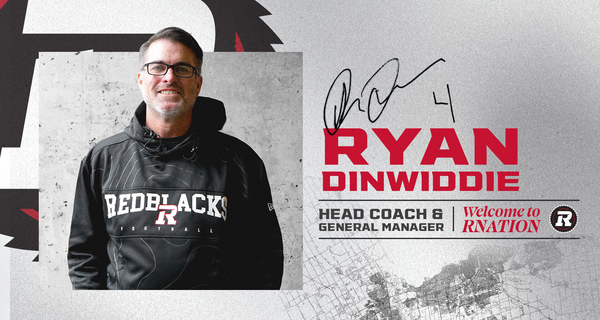 Ryan Dinwiddie named Head Coach and General Manager of the Ottawa REDBLACKS