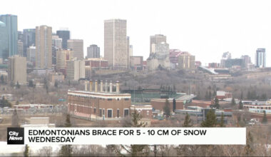 Edmontonians brace for 5-10 cm of snow