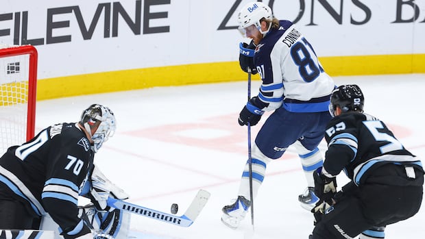 Winnipeg Jets trampled by playoffs-bound Mammoth in final road game of season